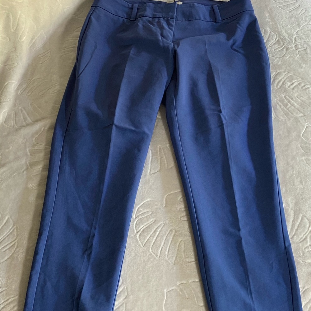 Blue Crop Pants